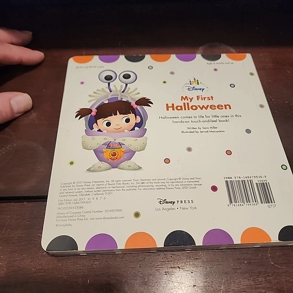 Disney Baby: My First Halloween by Disney Books (2017, Children's Board Books)